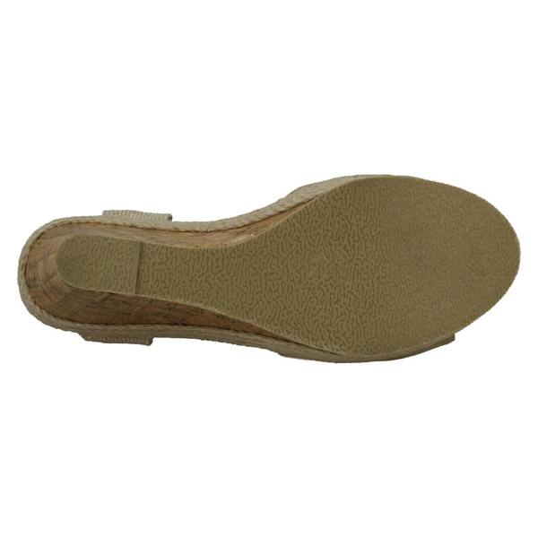 Spot On Ladies Spot On Cork Wedge Sandals F2265