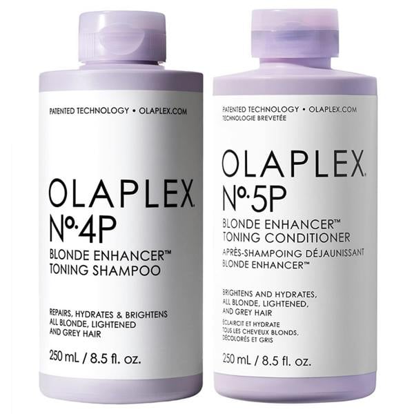 Olaplex No.4P Blonde Enhancer Shampoo and No.5P Conditioner Duo
