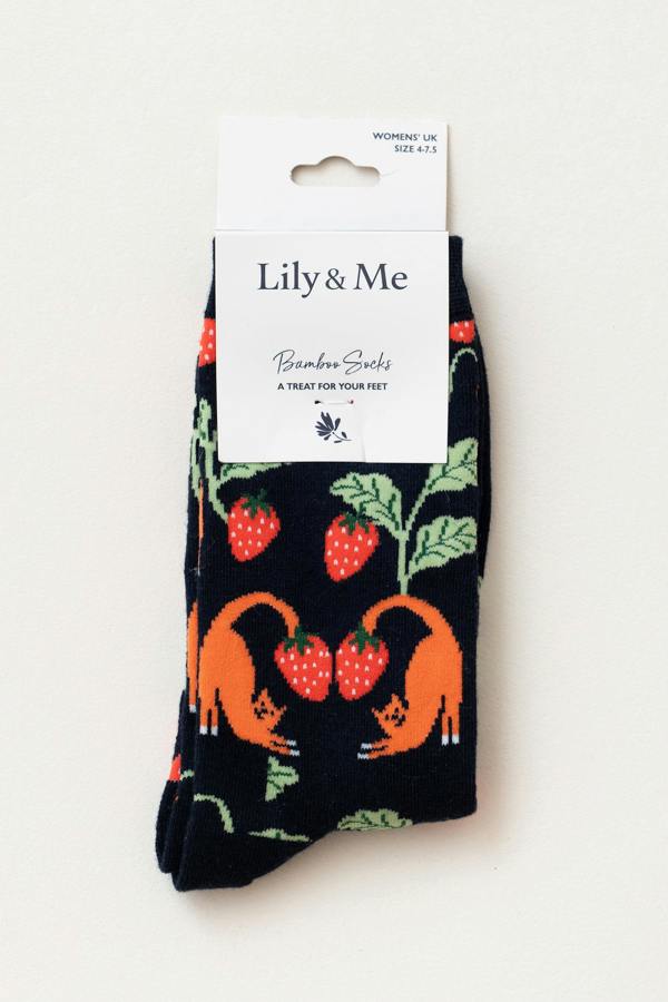 Lily & Me Charlotte The Cat Bamboo Socks And Decoration Giftbox