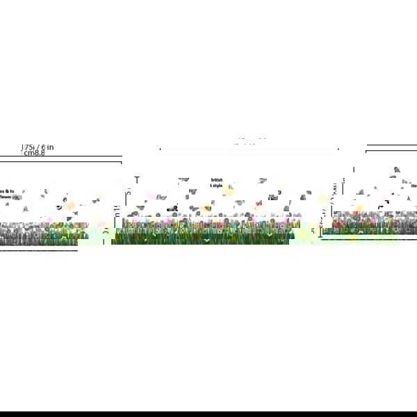 WALPLUS WS5031 - Colourful Butterflies Grass