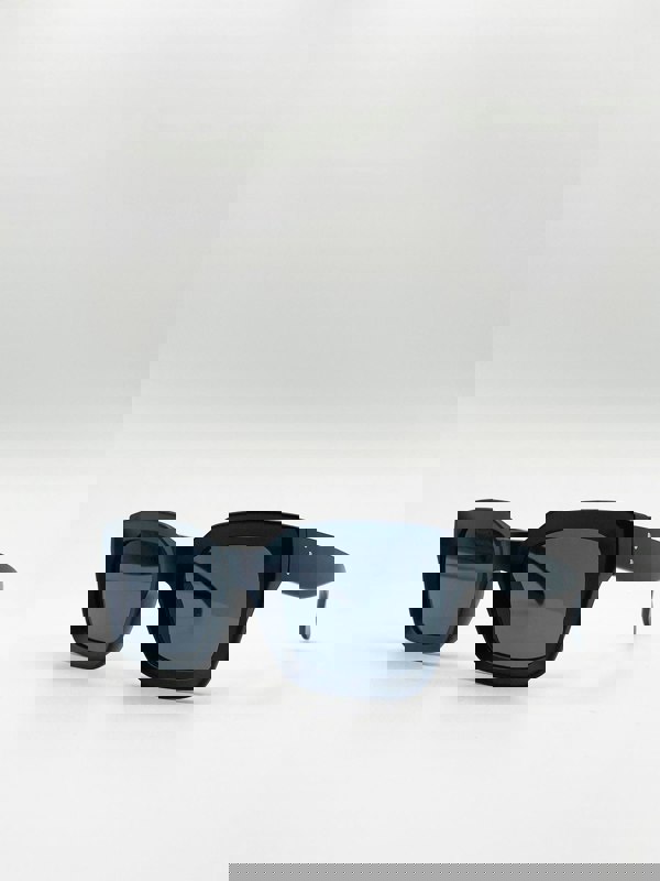 SVNX Plastic Oversized Frame Square Sunglasses