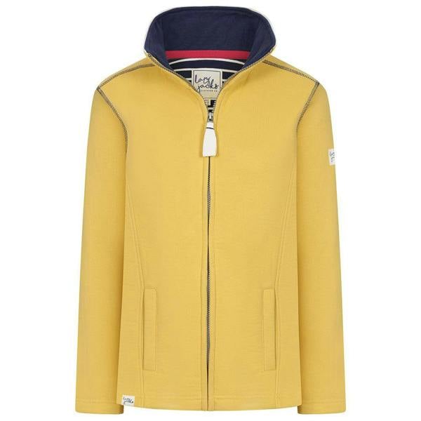 Lazy Jacks Womens/Ladies Logo Full Zip Sweatshirt - Lemon - 