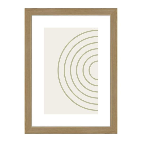Nielsen accent by nielsen Velino Oak Picture Frame with Glass Front and Abstract Poster Print