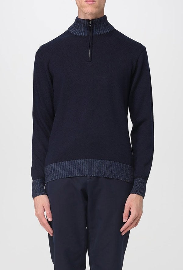 Paul & Shark Soft Cool Touch Wool Half-Zip Sweater