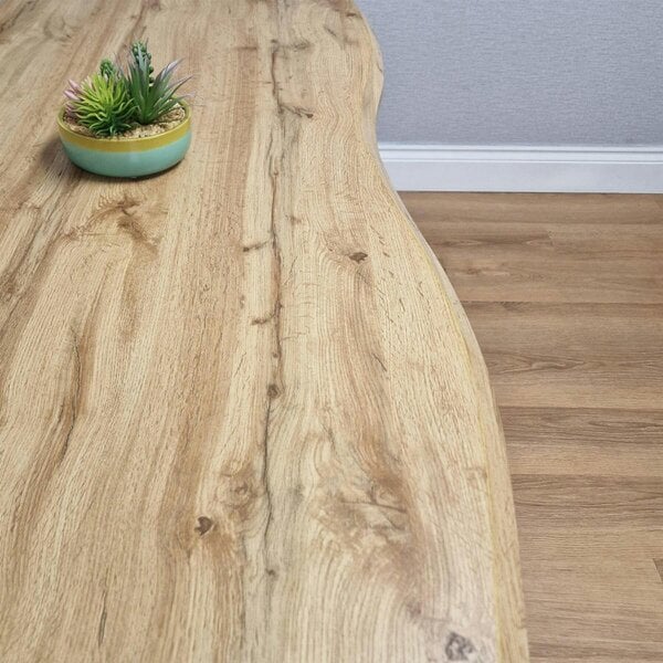 Kosy Koala Wooden Dining Table With Metal Hairpin Legs for Dining Room, Work, or Study