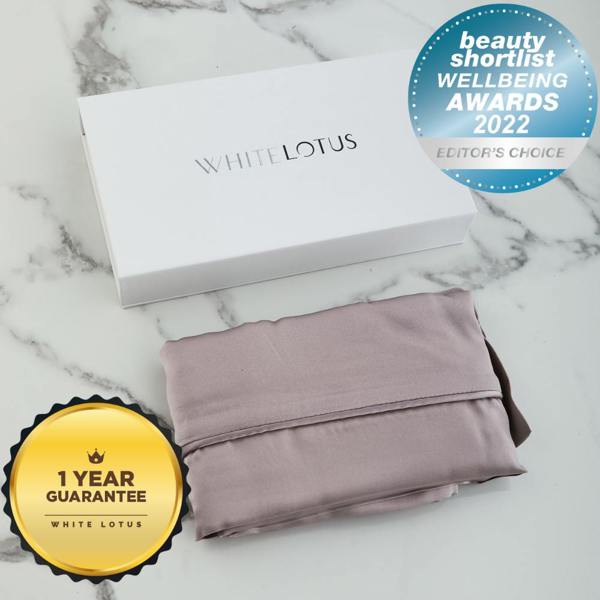 White Lotus Beauty 100% Mulberry Silk Pillowcase Cruelty Free Luxury
