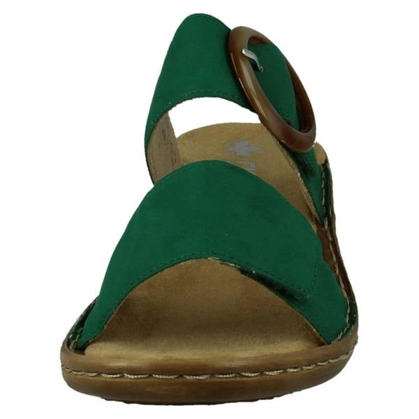 Rieker Ladies Rieker Slip On Adjustable Strap Summer Mules 60894