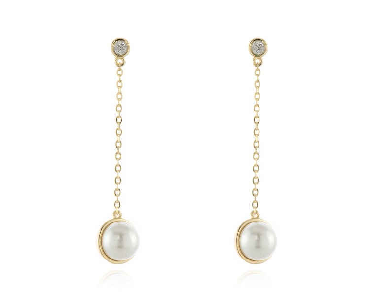 Cachet London Paris Gold Drop Earrings