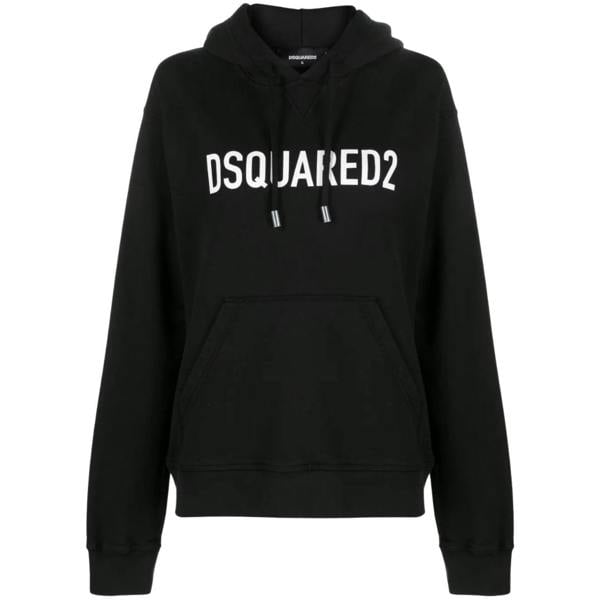 DSQUARED2 Cool Fit Brand Logo Black Hoodie S