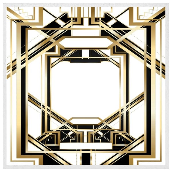Benjamin Tate Design Art deco golden black frame (Picutre Frame)