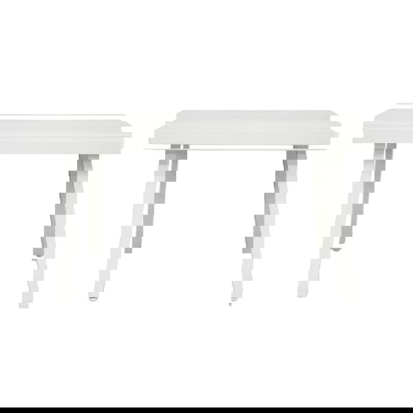 Premium 5 Seater Garden Coffee Table Set - White Aluminium Corner Sofa & Grey - LoopsDirect