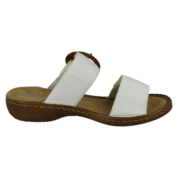 Rieker Ladies Rieker Slip On Adjustable Strap Summer Mules 60894