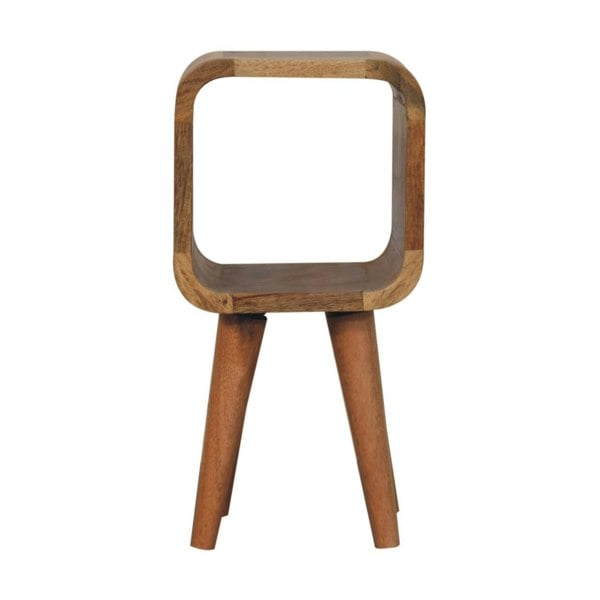 Artisan Furniture Extra Mini Minimalist Open Curved Oak-ish Bedside