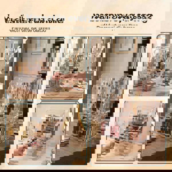 ilus Makeup Storage Organiser Acrylic Cosmetics Organizer Beauty Clear Color