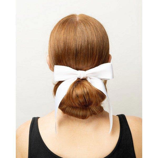 Brushworks Satin Hair Bow Duo – Black & White