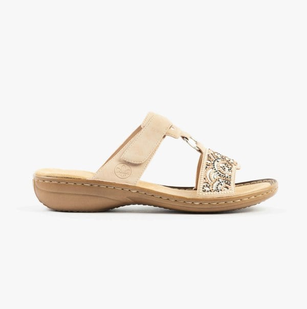 Rieker 608K2-31 Womens Sandals - Pink