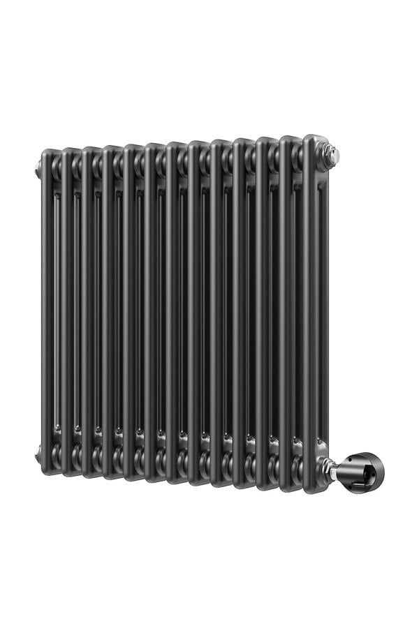 Living and Home Electric Radiator Wall Mounted WiFi Controlled 60.5cm x 60cm - Dark Grey