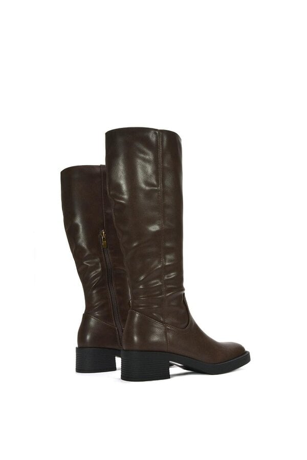 XY LONDON Knee High Equestrian Style Biker Riding Boots
