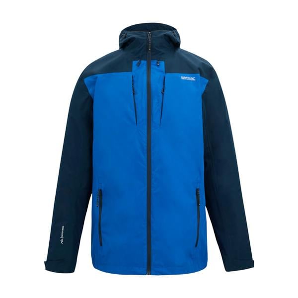 Regatta Mens Calderdale Colour Block Waterproof Jacket - Olympian Blue/Navy