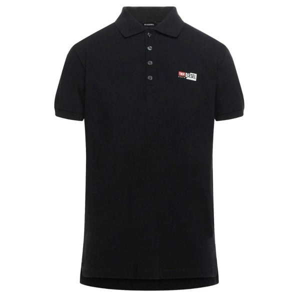 Diesel Brand Logo Polo Shirt - Black