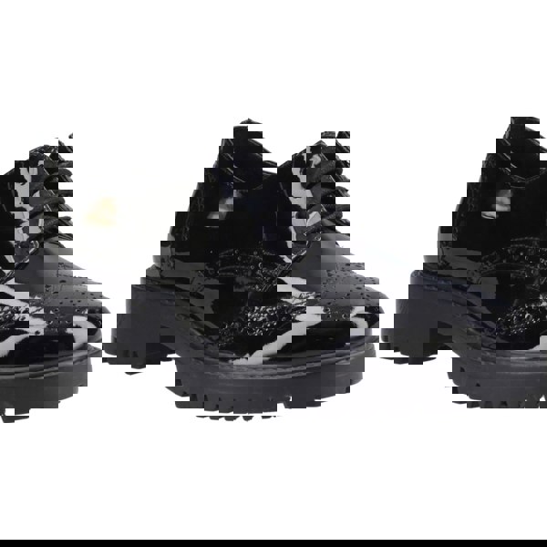 Hush Puppies Athena Patent Leather Girls's Black Brogues