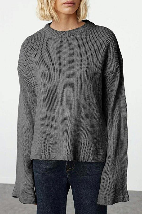 WOVCOR Oversize Soft-Textured Knit Sweater