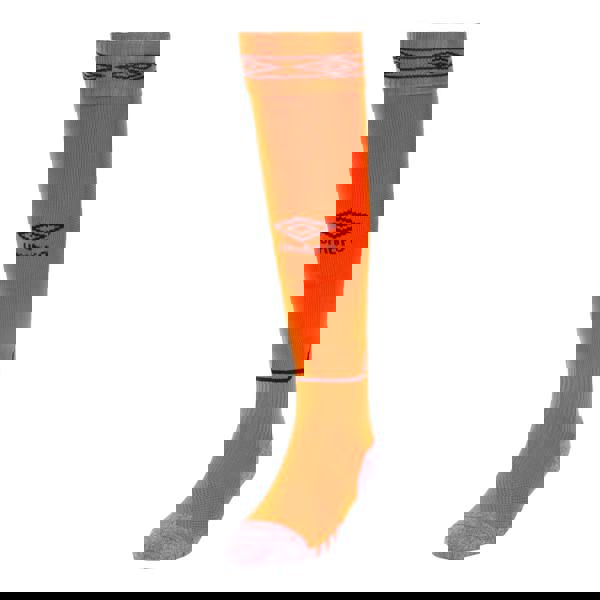 Umbro Childrens/Kids Diamond Football Socks - Shocking Orange/Black - 