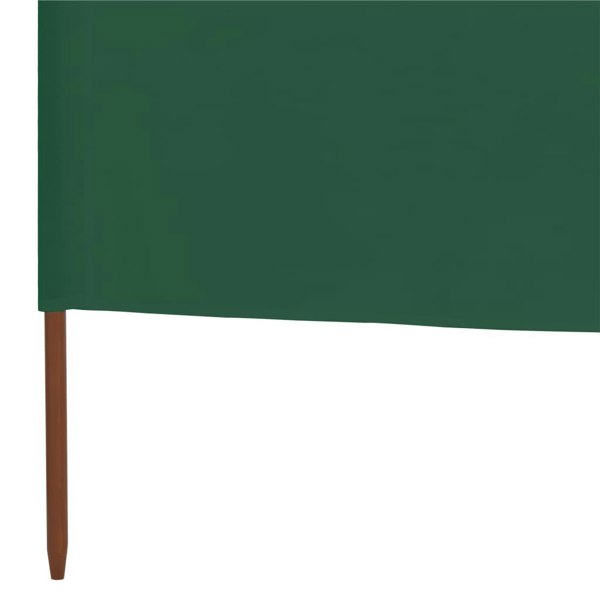 Berkfield 9-panel Wind Screen Fabric 1200x120 cm Green