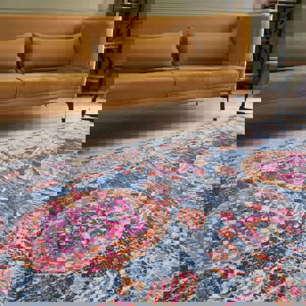 Living Room Rug Vintage in Multicolour