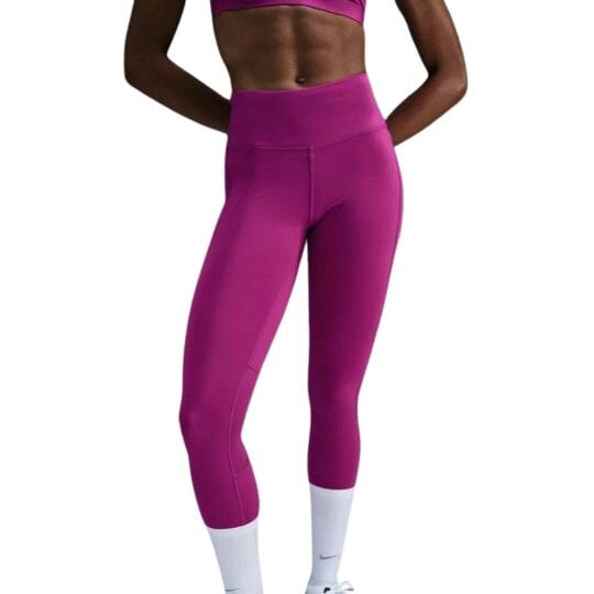 Nike Mid-Rise 7/8 Length With Pocket Purple Running Leggings