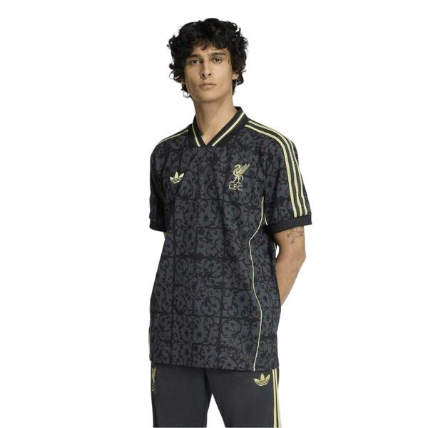 Adidas Unisex Adult Liverpool FC V Neck Football Jersey - Black/Gold - 
