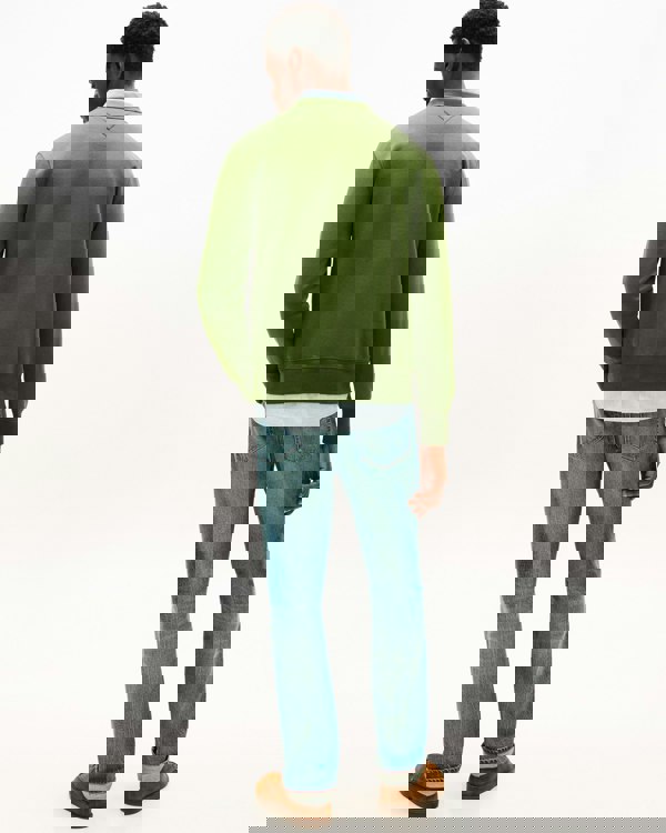 Tommy Hilfiger Tommy Logo Mens Sweatshirt - Mountain Pine - CHO - Designer Mens Sweatshirts