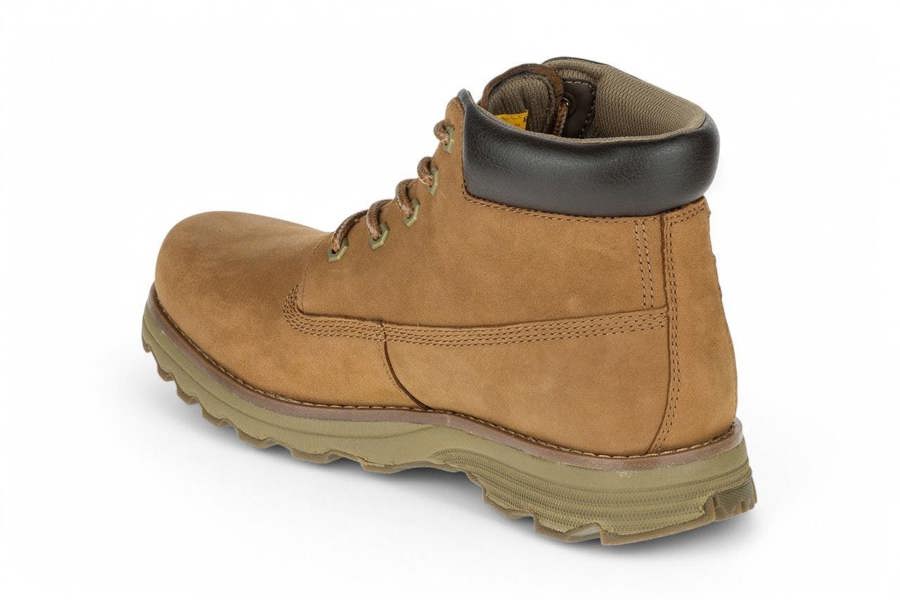 Caterpillar CAT (Caterpillar) Men's Founder Brown Leather Everyday Ankle Boots