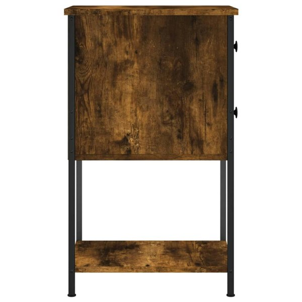 Berkfield Bedside Cabinets 2 pcs Smoked Oak 32x42x70 cm Engineered Wood