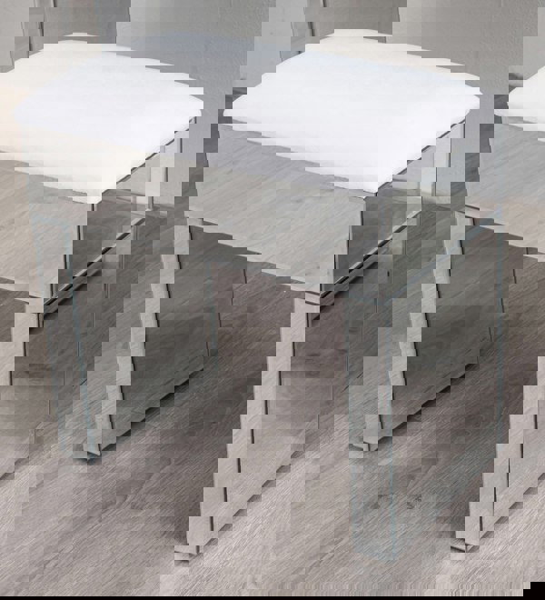 Comfy Living Mirrored Dressing Table Stool Mirror- Available Individually Or As Set Bedroom