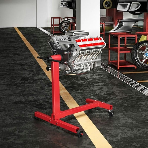 1000lbs Steel Folding Engine Stand Engine Stands Living and Home Red