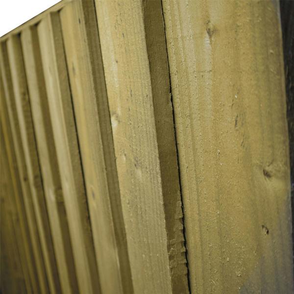 3 pack fence panel feather edge semi braced [w.6ft x h.3ft] 1