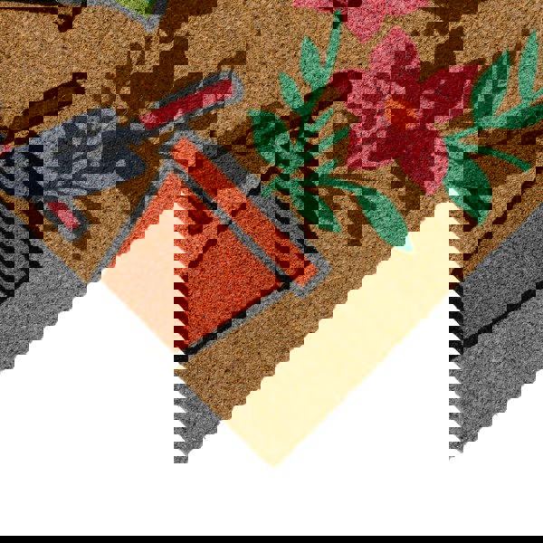 JVL Eco-Friendly Latex Backed Coir Entrance Doormat, 45x75cm - Gardener