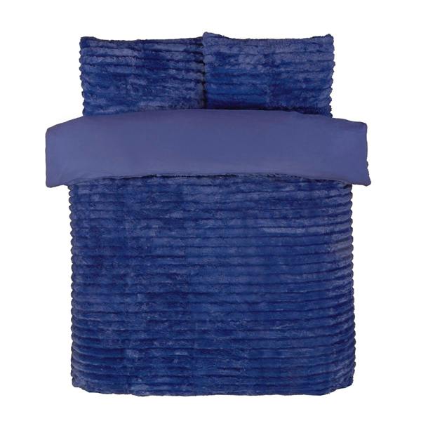 Rabbit Fur Midnight Blue Duvet Cover Set