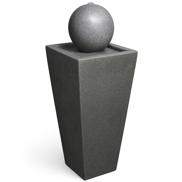 Homeology Osiris Sphere and Column Water Feature with LED Lighting