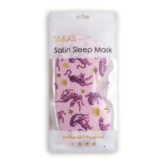 SMUG Satin Sleep Mask - Pink Tiger