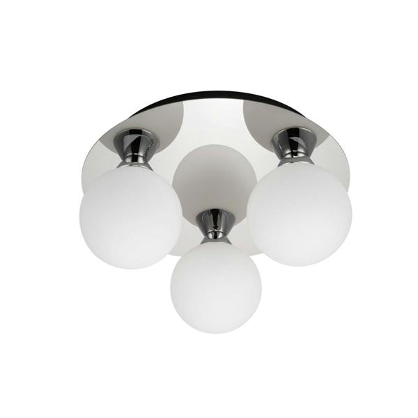COSYLYTE Bowen Bathroom 3 Light Opal Glass Ceiling Light