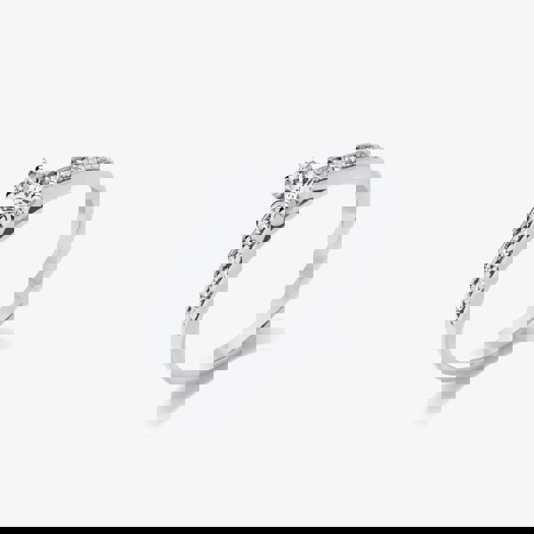 T. H. Baker Platinum 0.20ct Diamond Set Shoulders Ring CRG01-020-PT