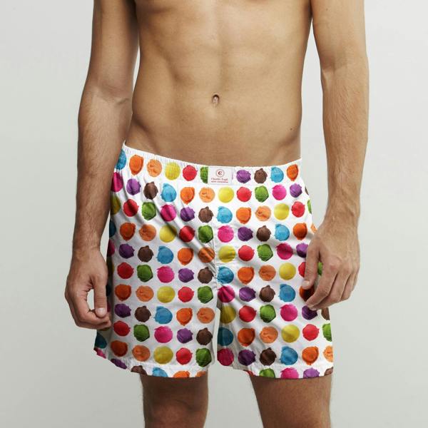 ICE CREAM SCOOP COTTON POPLIN PRINT BOXER SHORTS - Premium Men's Patterned Shirt by Claudio Lugli | Bold Design, Tailored Fit, Best Printed Shirts