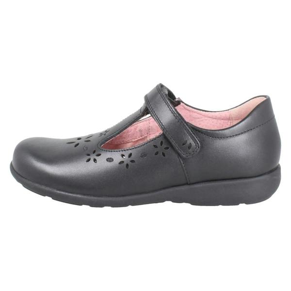 Start-rite Girls Startrite Flower Punch Detail T-Bar School Shoes Charlotte