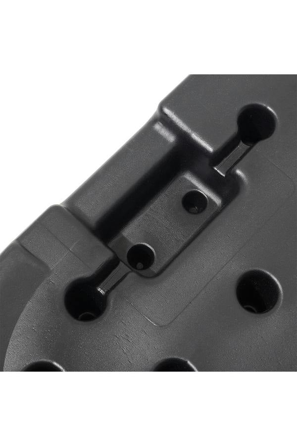 Living and Home Black HDPE Square Cantilever Parasol Base Weight - 4pc 48mm Portable Garden Umbrella Base,60/80KG Fillable for Parasols