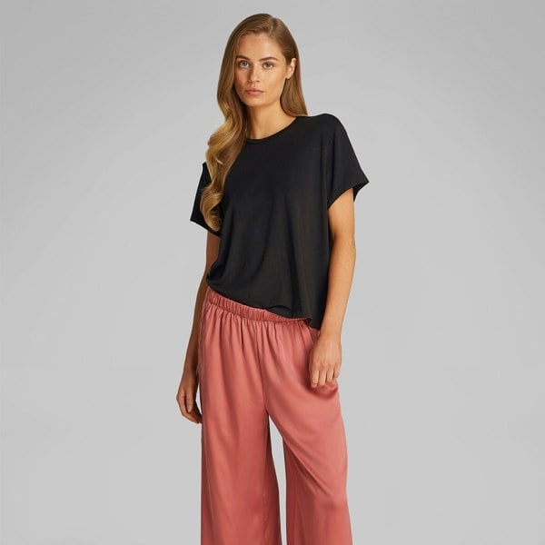 Calvin Klein ULTRA SOFT MODAL Womens Lounge T-Shirt Black
