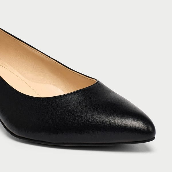 Calla Claudia Shoes - Black Leather