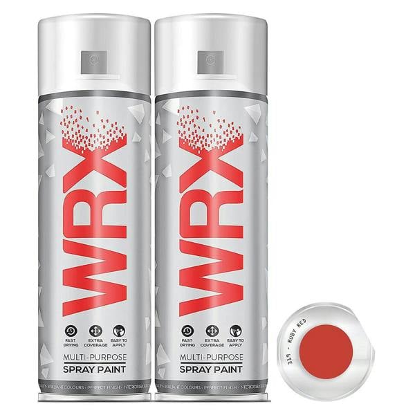 WRX 2X WRX Flat Ruby Red Spray Paint 400ml