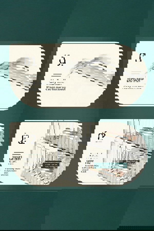 Living and Home Portable Dustproof Cosmetic Desktop Makeup Organizer with Handle